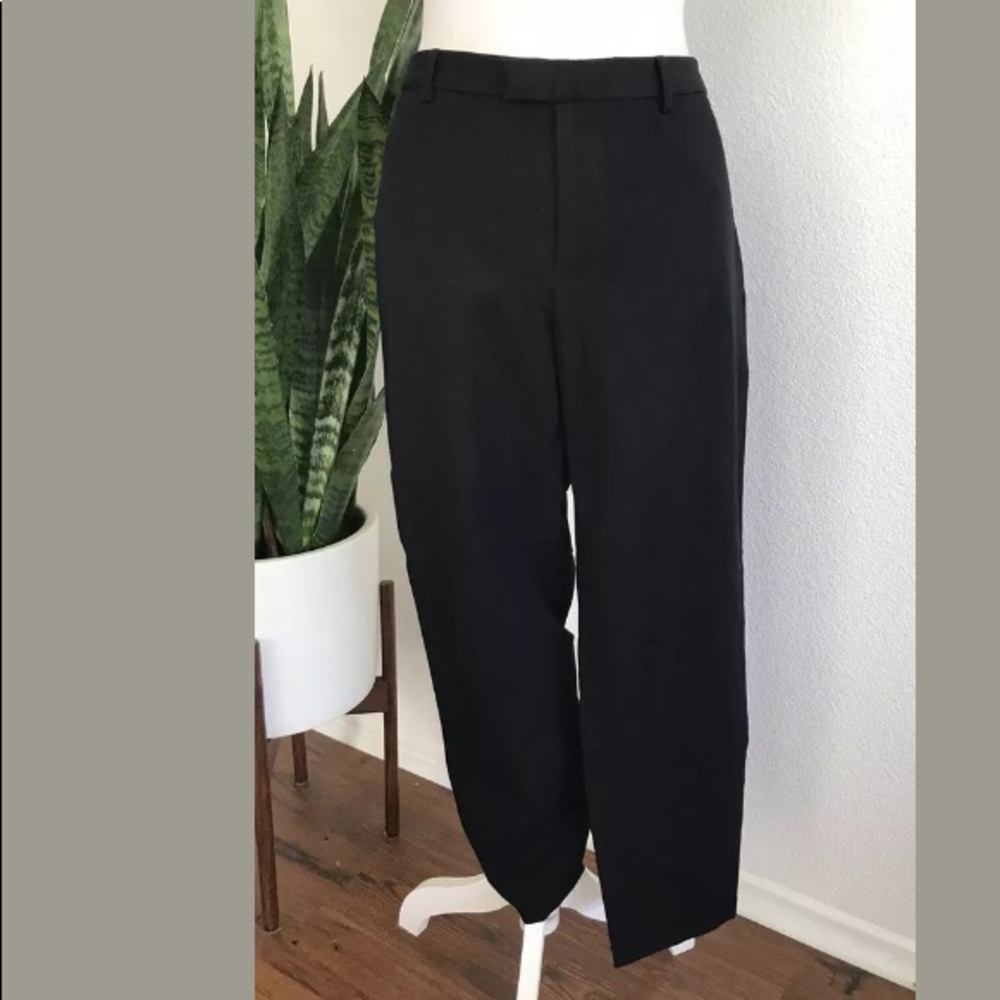 Madewell Tapered Ankle Black Pants Size 12